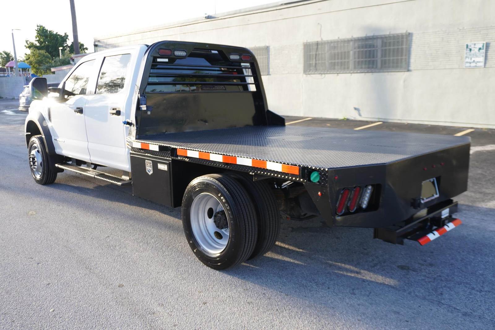 Flatbed work truck